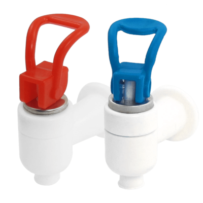 Water Dispenser Tap (Faucets) Set - Red and Blue