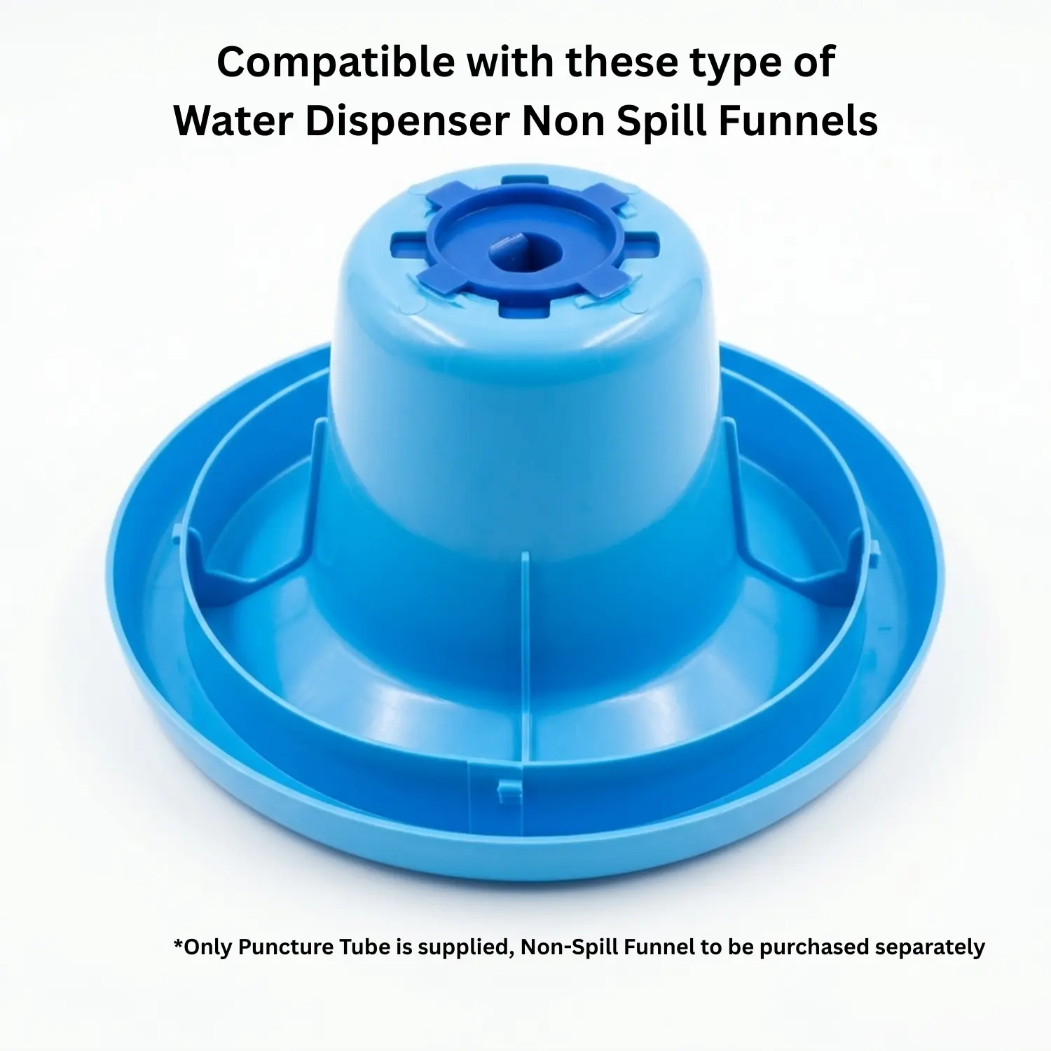 Blue Plastic Four Leg Spindle (Puncture Tube) Compatible with Blue Star, Usha, Haier Water Dispensers