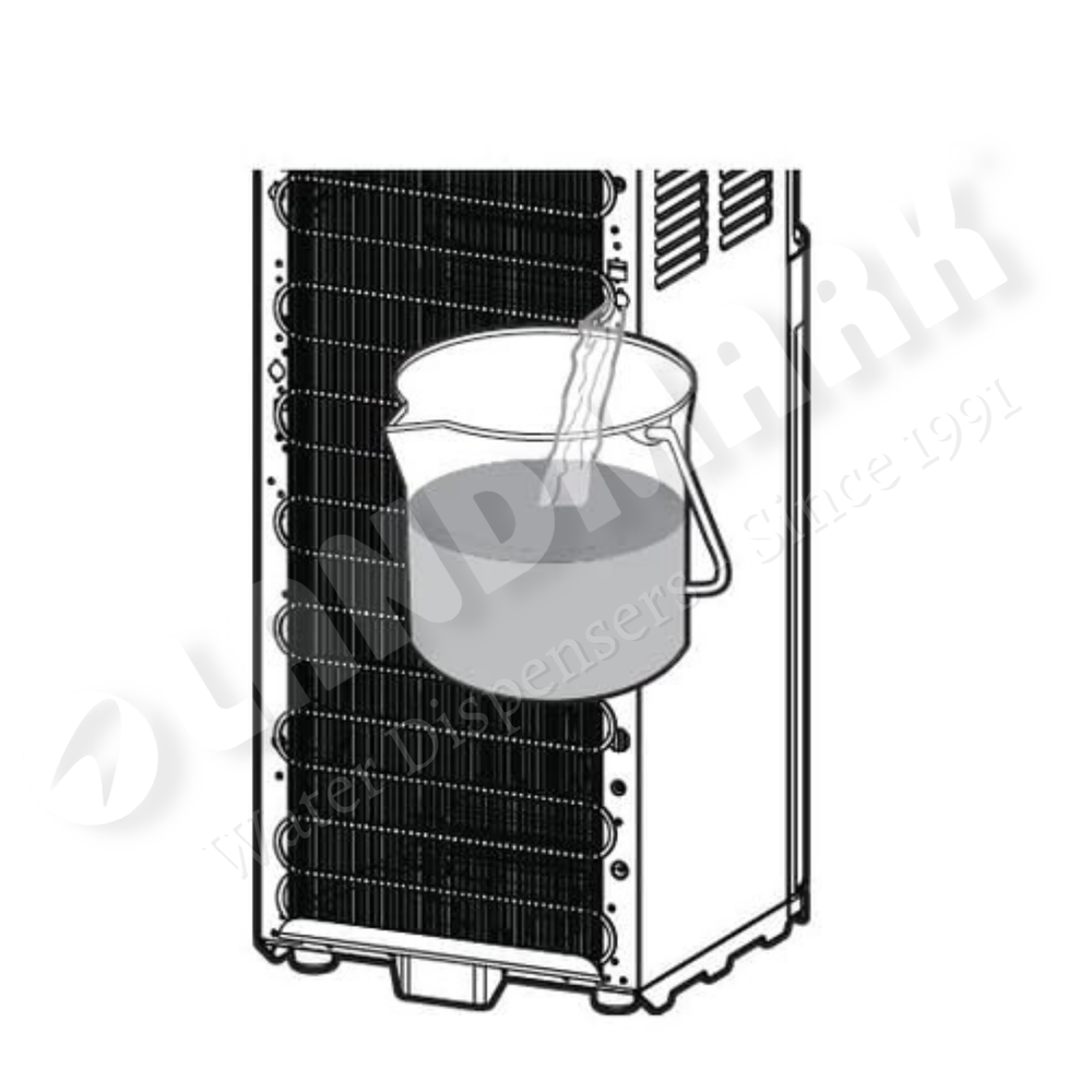 Drain Plug Set Compatible with All Water Dispensers (Dummy Nut Set) Where to install on Dispenser